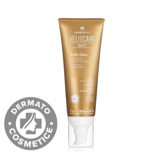 Heliocare 360º Body glow, Ulei gel protectie solara SPF50+, 100 ml, Cantabria Labs