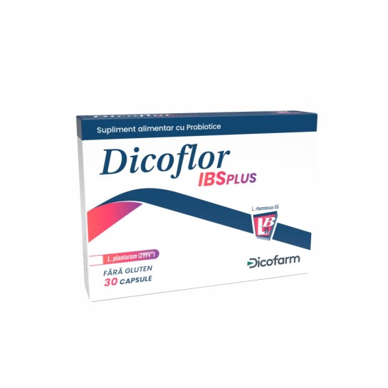 Dicoflor IBS Plus, Probiotic pentru adulti, 30 capsule, Dicofarm