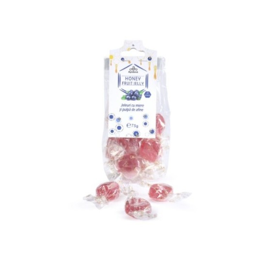 Jeleuri cu miere 5% si pulpa de afine 75g