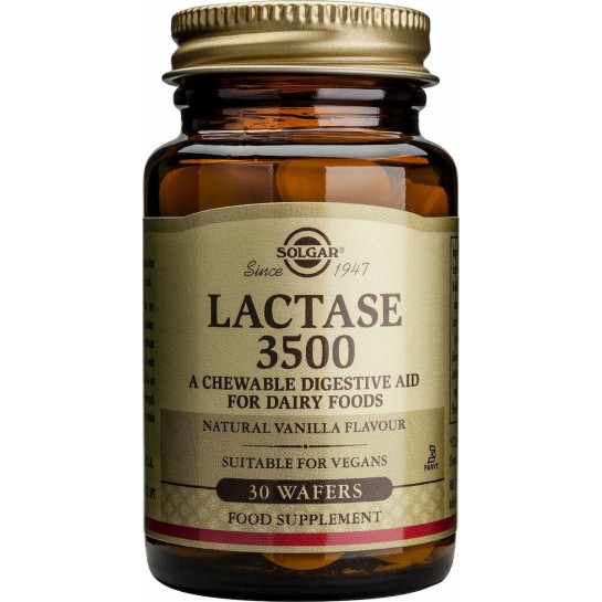 Lactaza 3500, 30 tablete masticabile, Solgar