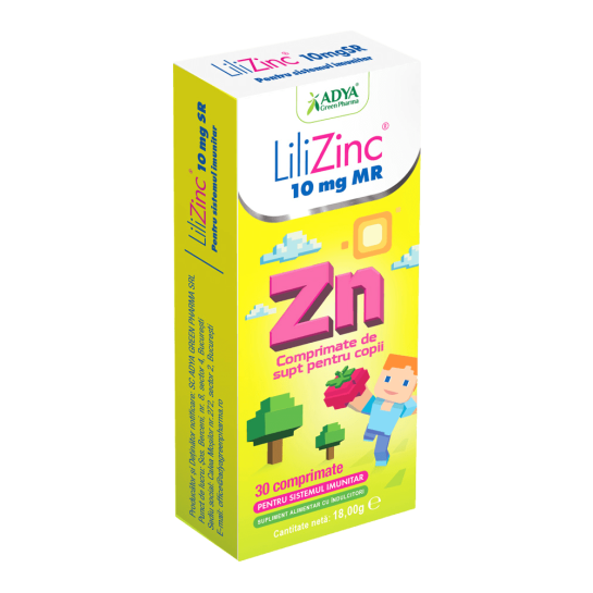 Zinc 10mg, 30 comprimate de supt, Adya Green Pharma