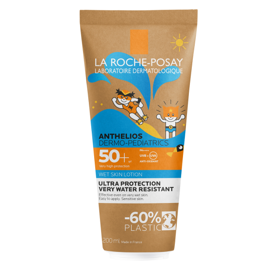 La Roche-Posay Anthelios Dermo-Pediatrics Lotiune Wet Skin cu  SPF 50+ pentru copii, 200 ml