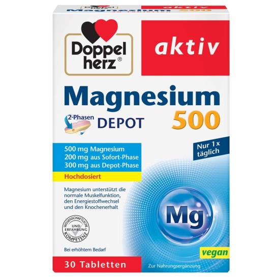 Doppelherz Aktiv Magneziu 500, 30 tablete