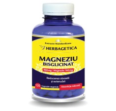 Magneziu bisglicinat 120 capsule, Herbagetica