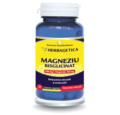 Magneziu bisglicinat 30 capsule, Herbagetica