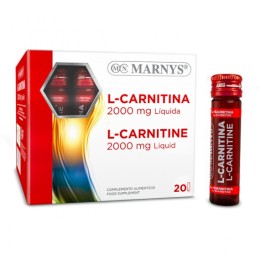 L-Carnitine Lichida 2000 mg, 20 fiole, Marnys