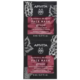 Apivita express masca struguri antirid 2x8ml