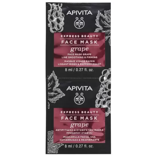 Apivita express masca struguri antirid 2x8ml