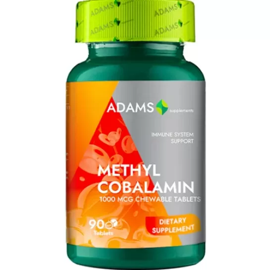 Metilcobalamina 1000 mcg, tablete masticabile, Adams