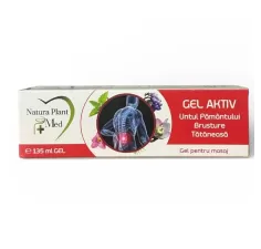 Gel aktiv Untul Pamantului, Brusture si Tataneasa 135 ml, Natura Plant
