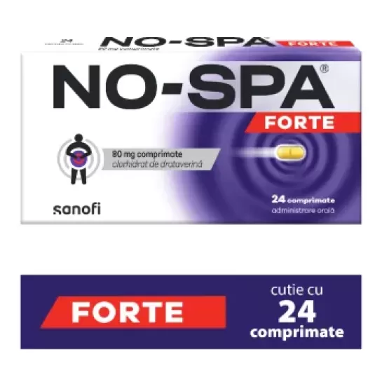 No - Spa Forte, 80mg, 24 comprimate, Opella