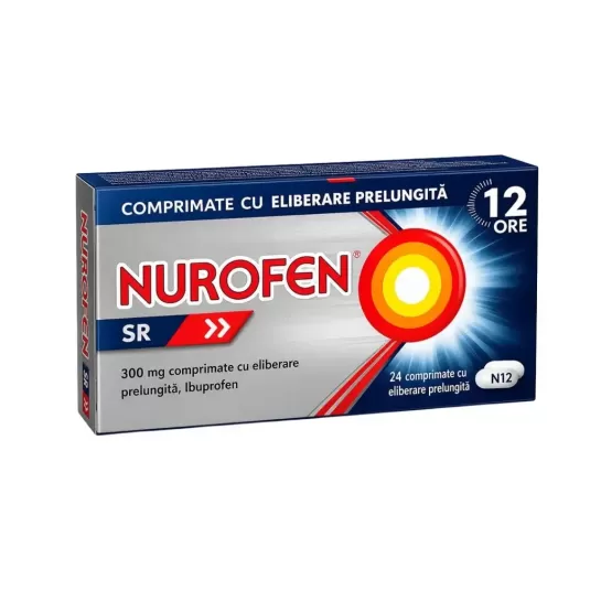 Nurofen SR, 300 mg, 24 comprimate cu eliberare prelungita, Reckitt Benckiser