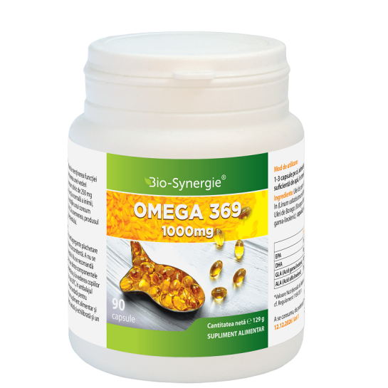 Omega 3-6-9 1000mg, 90 capsule, Bio Synergie