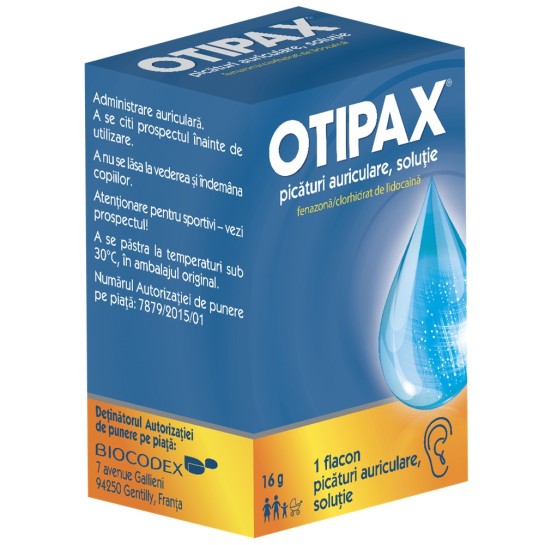 Otipax picături auriculare, 16g, Biocodex
