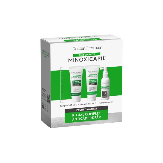 Doctor Fiterman Minoxicapil Pachet ritual complet anticadere - woman spray+sampon+balsam