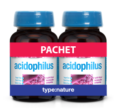 Acidophilus 60 tablete, Naturmil, Pachet Promotional