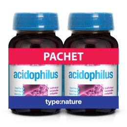 Acidophilus 60 tablete, Naturmil, Pachet Promotional