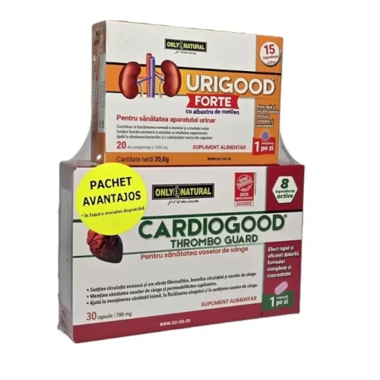 CardioGood 30 capsule + UriGoodForte 20 comprimate, Pachet avantajos