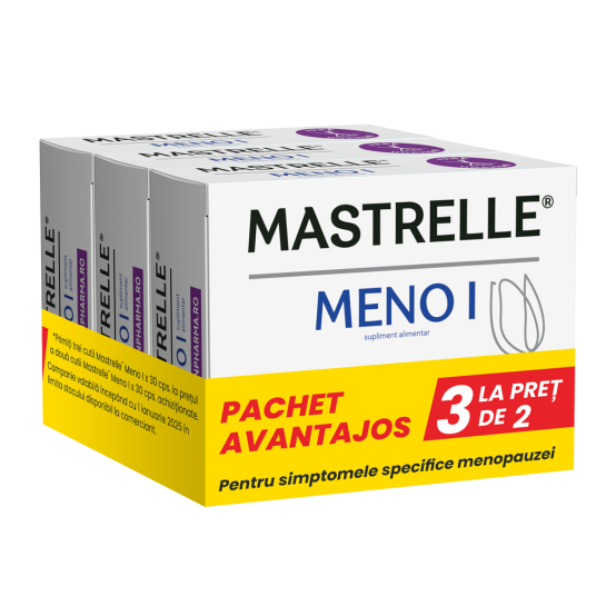 Mastrelle Meno I, pachet promotional 3 la pret de 2, Fiterman Pharma