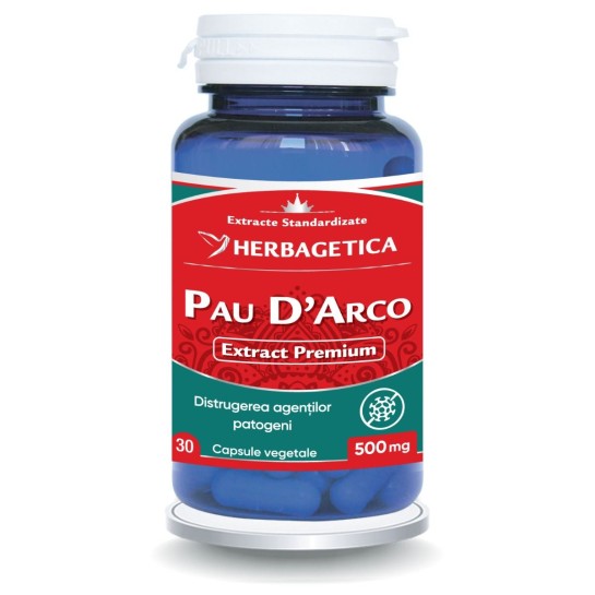 Pau D’Arco, 30 capsule, Herbagetica