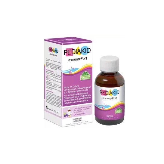 Pediakid immuno-fort sirop, 125ml, Laboratoires Ineldea