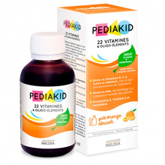 Pediakid sirop 22 Vitamine si Oligo-elemente 125 ml, Laboratoires Ineldea