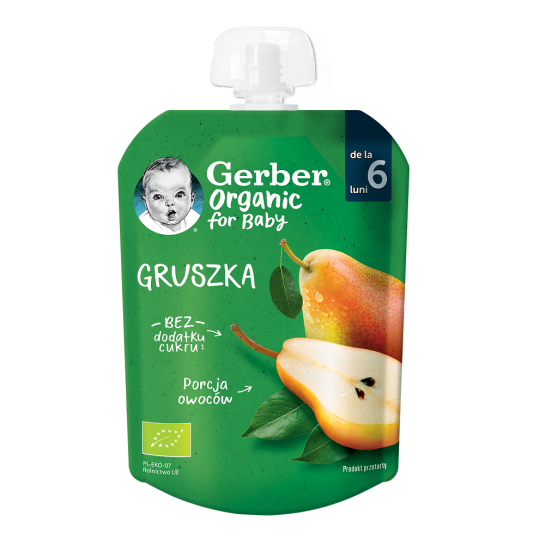 Nestle gerber organic piure pere, 80g