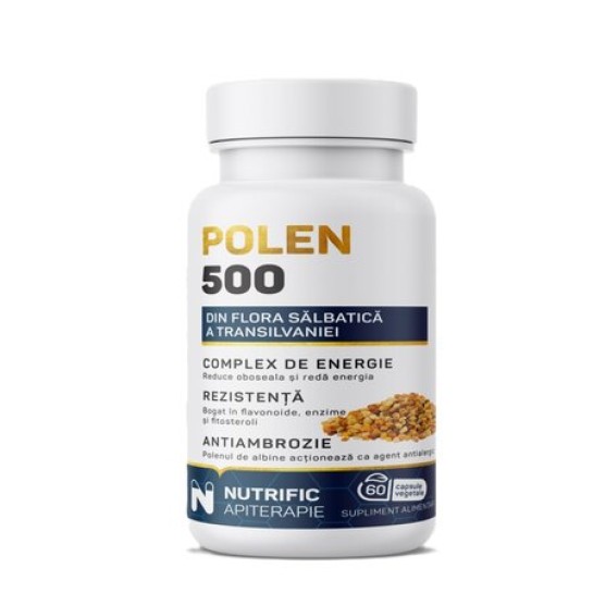 Polen 500mg 60 capsule vegetale, Nutrific