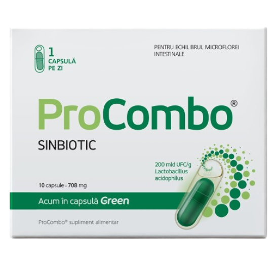 ProCombo, probiotic si prebiotic, 10 capsule, Vitaslim