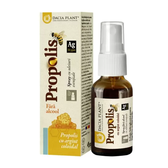 Propolis cu Ag coloidal fara alcool 20ml Dacia Plant