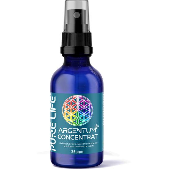 Argentum+ Concentrat 35 PPM, 60 ml cu pipeta, Pure Life, Agnes Itara