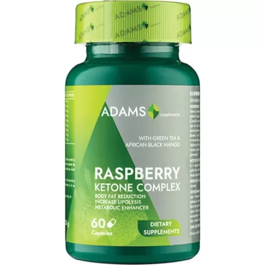 Raspberry Ketone (Cetona de zmeura), 60 capsule, Adams