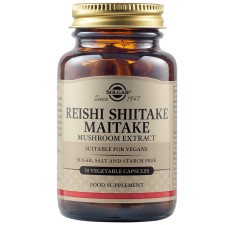 Reishi Shiitake Maitake 50 capsule vegetale, Solgar
