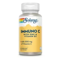 Immuno C, Zinc si Vitamina D3, Solaray, 30 capsule, Secom