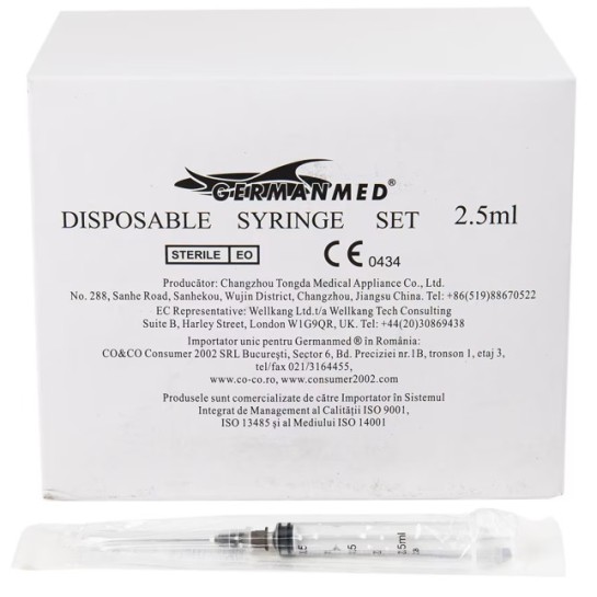 Seringa 2.5ml cu ac, Germanmed