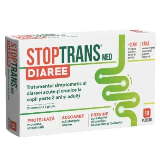 Stoptrans med, 10 plicuri cu pulbere pentru suspensie orala, Fiterman Pharma