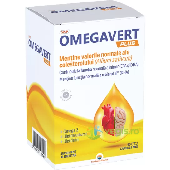 Omegavert Plus, 60 capsule, SunWave