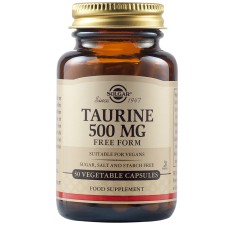 Taurine 500mg, 50 capsule vegetale,  Solgar