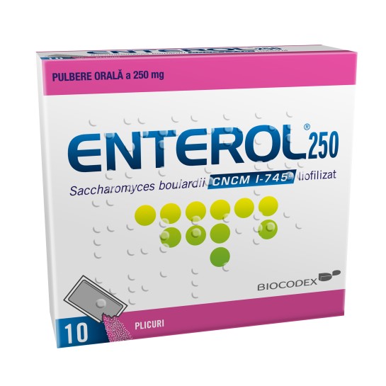Enterol 250mg pulb. pt. sol. orala, Biocodex  