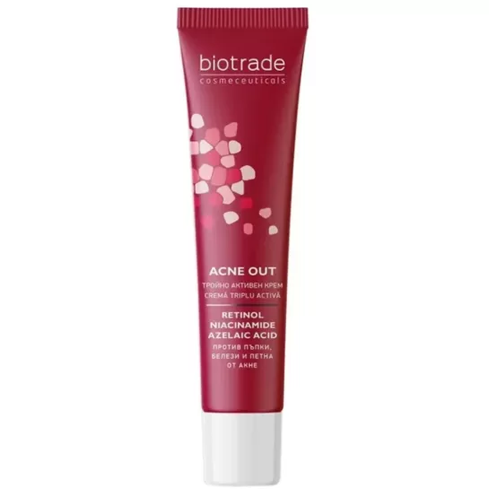Acne Out, Crema triplu activa, 30ml, Biotrade
