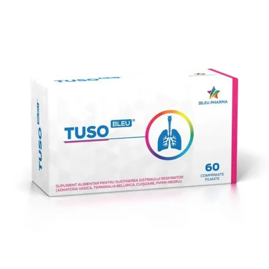 Tuso bleu, 60 comprimate, Bleu Pharma