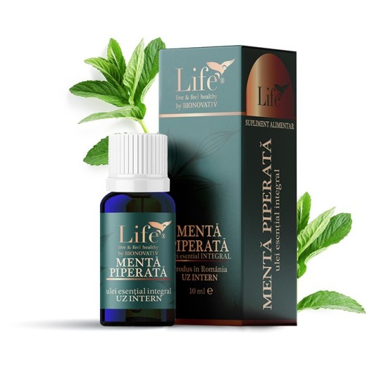 Ulei integral menta piperata 10ml Life, Bionovativ