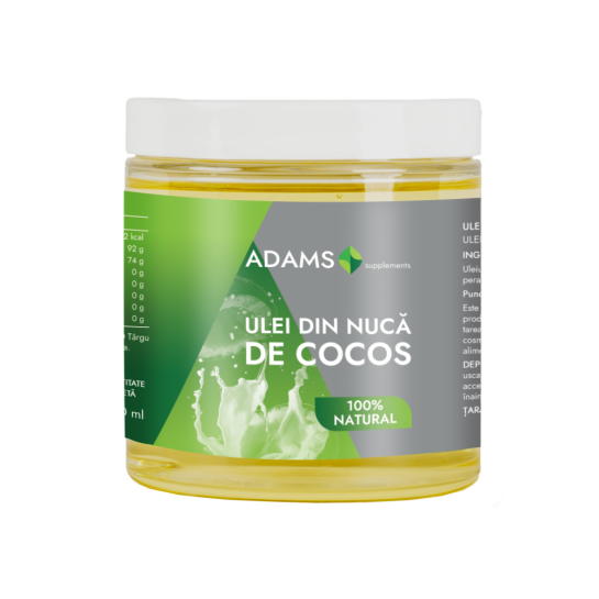Ulei de cocos, 250ml, Adams