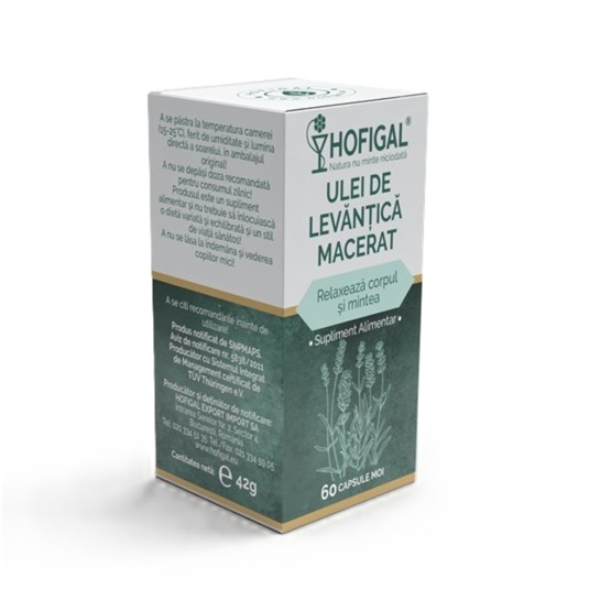 Ulei levantica macerat 60 capsule, Hofigal