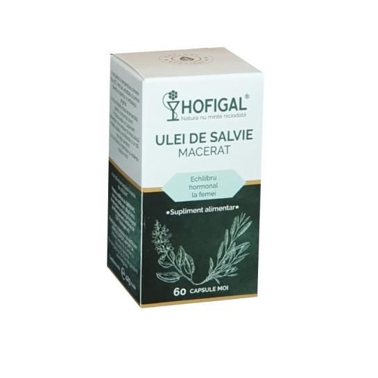 Ulei salvie macerat 60 capsule moi, Hofigal