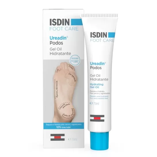 Ureadin podos, gel-ulei hidratant pentru picioare 75ml, Isdin