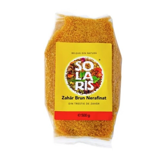Zahar brun nerafinat, 500gr, Solaris