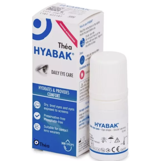Hyabak 0.15% 10ml, picături oftalmice, Thea
