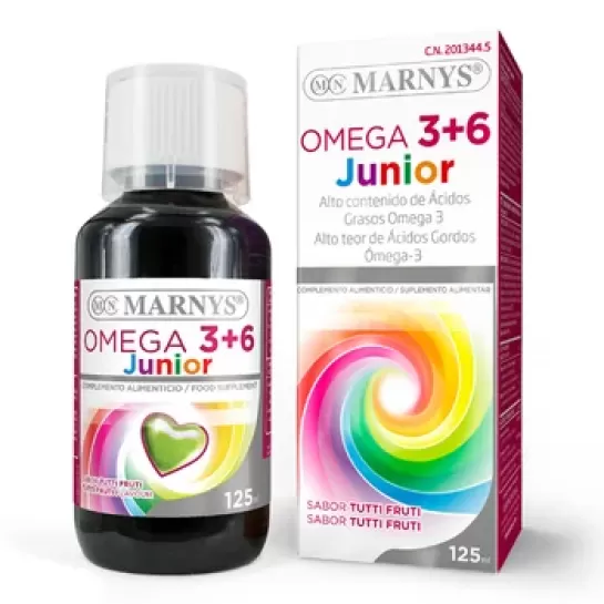 Omega 3+6 Junior 100% Vegan, 125ml, Marnys