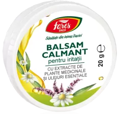 Balsam calmant pentru iritatii, crema 20g, Fares
